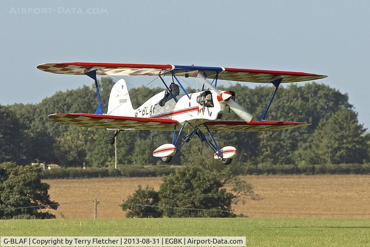 G-BLAF, 1987 Stolp SA-900 V-Star C/N PFA 106-10651, Attended the 2013 Light Aircraft Association Rally at Sywell in the UK