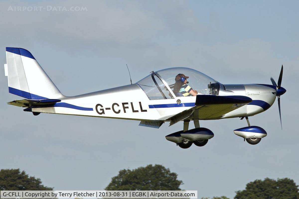 G-CFLL, 2008 Aerotechnik EV-97 Eurostar C/N LAA 315-14825, Attended the 2013 Light Aircraft Association Rally at Sywell in the UK
