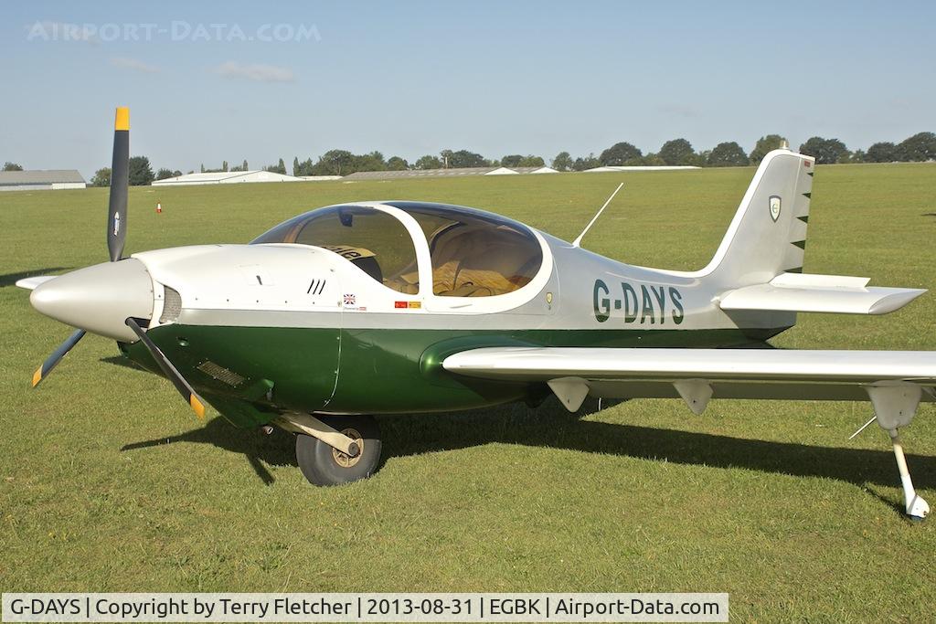 G-DAYS, 1997 Europa Monowheel C/N PFA 247-12810, Attended the 2013 Light Aircraft Association Rally at Sywell in the UK