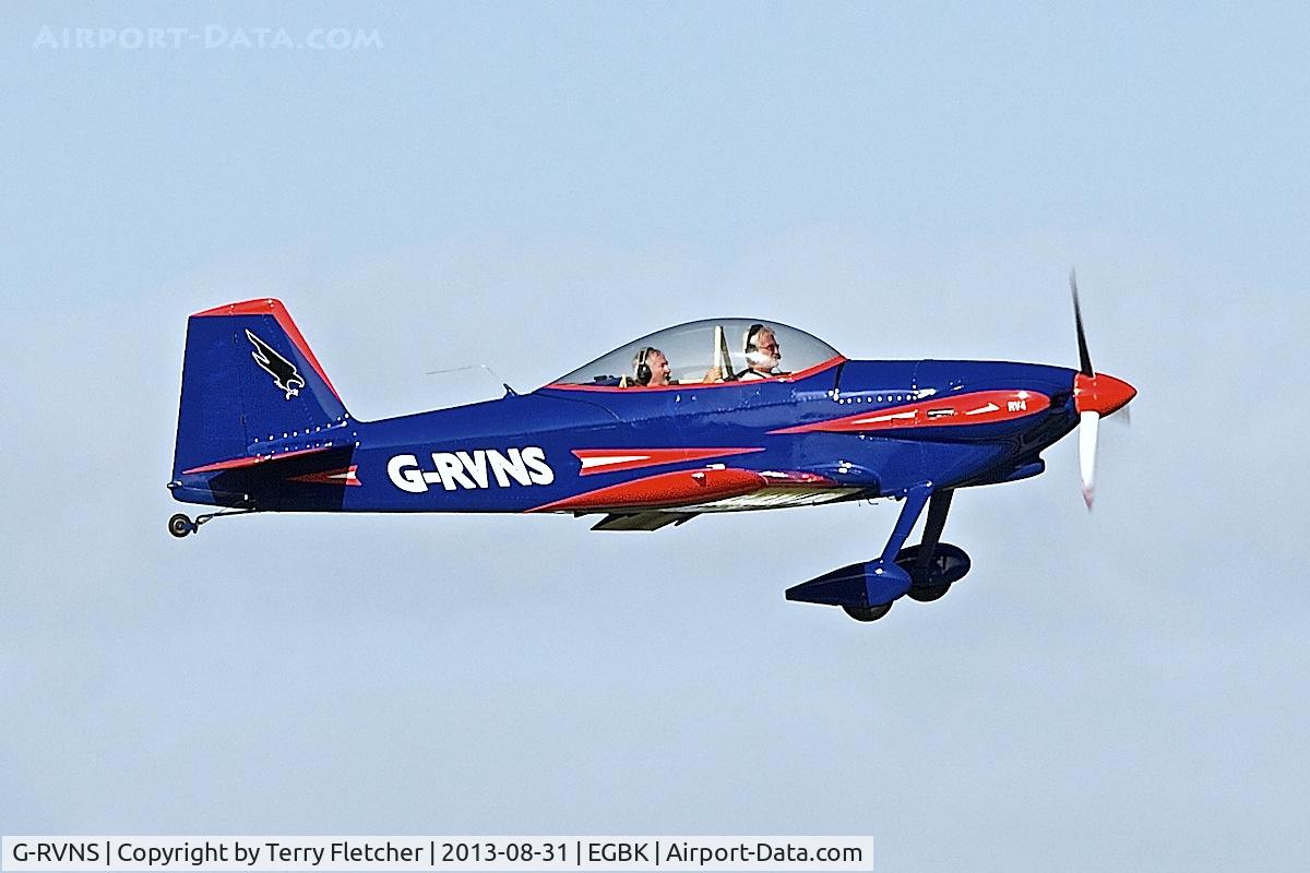 G-RVNS, 2003 Vans RV-4 C/N PFA 181-12443, Attended the 2013 Light Aircraft Association Rally at Sywell in the UK