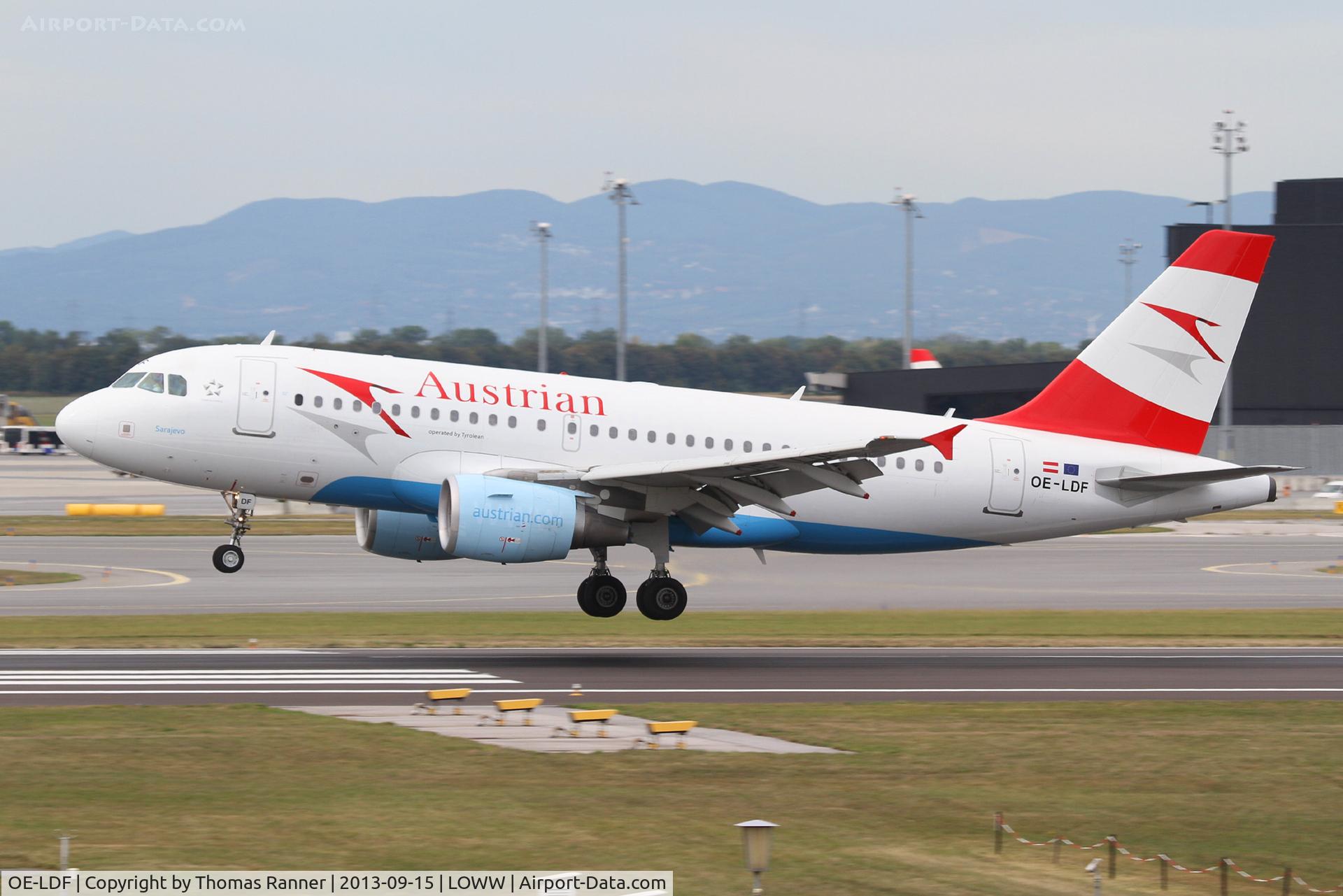 OE-LDF, 2005 Airbus A319-112 C/N 2547, Austrian A319