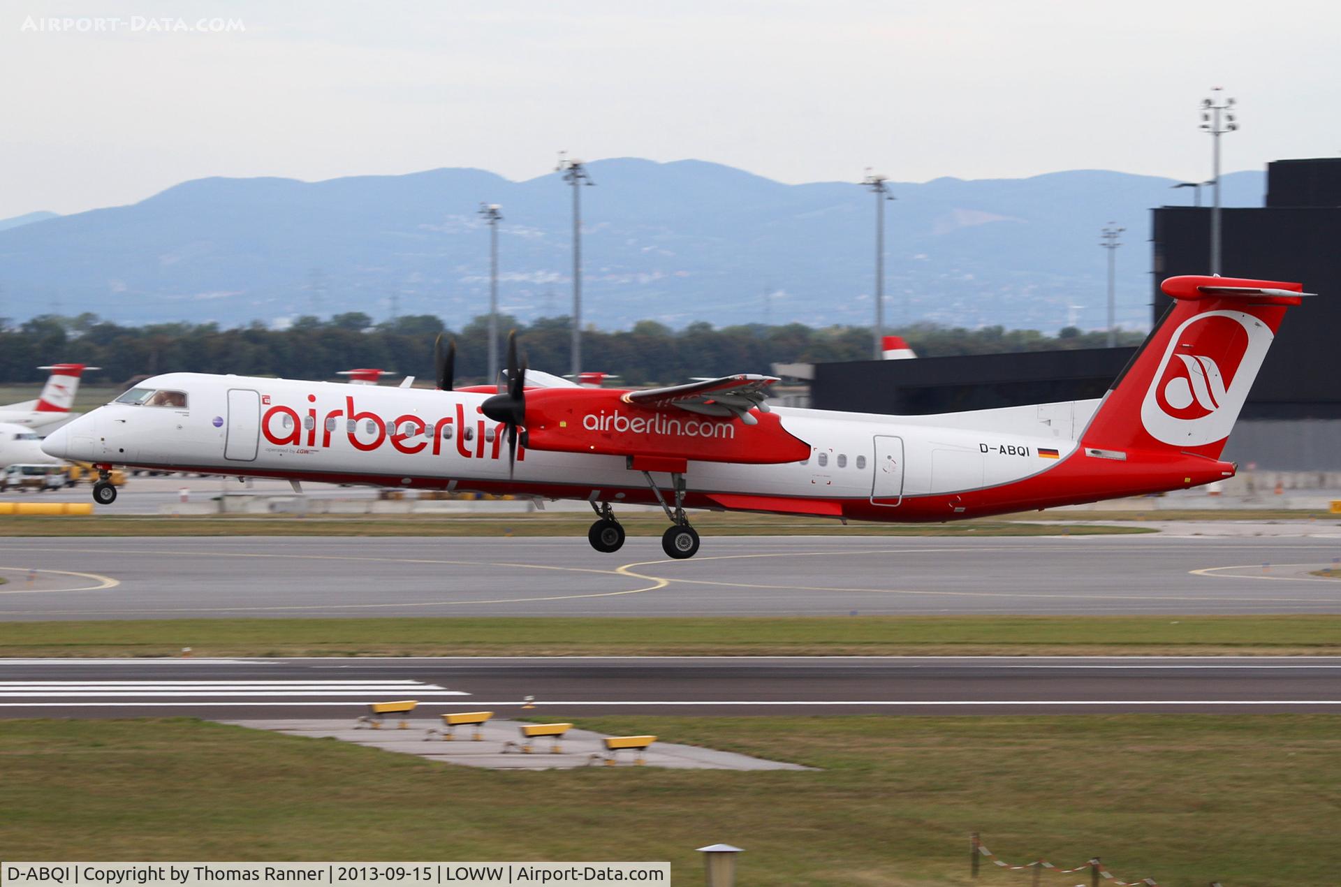 D-ABQI, 2009 De Havilland Canada DHC-8-402Q Dash 8 C/N 4264, Air Berlin DHC-8