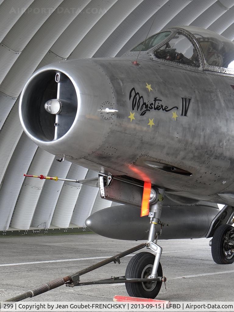 299, Dassault Mystere IVA C/N 299, Conservatoire de l'Air et de l'Espace, BA106