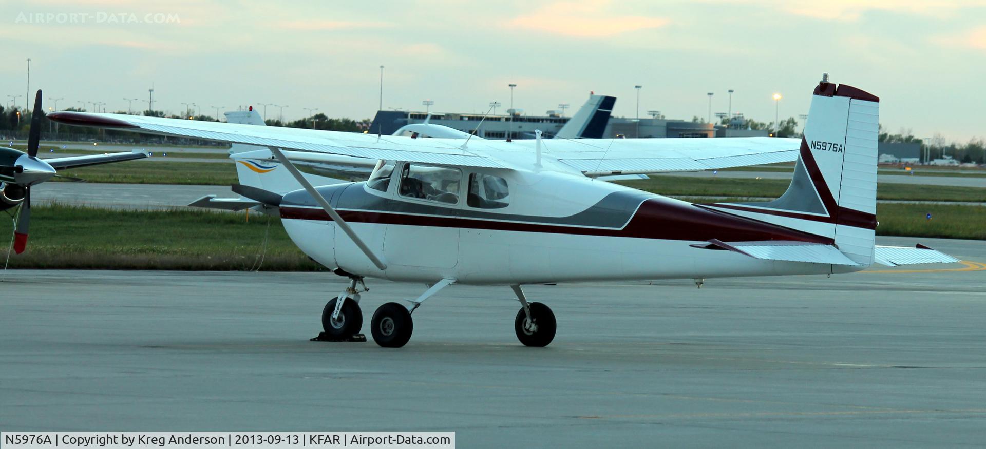 N5976A, 1956 Cessna 172 C/N 28576, Cessna 172 Skyhawk on the ramp at Fargo Jet Center.