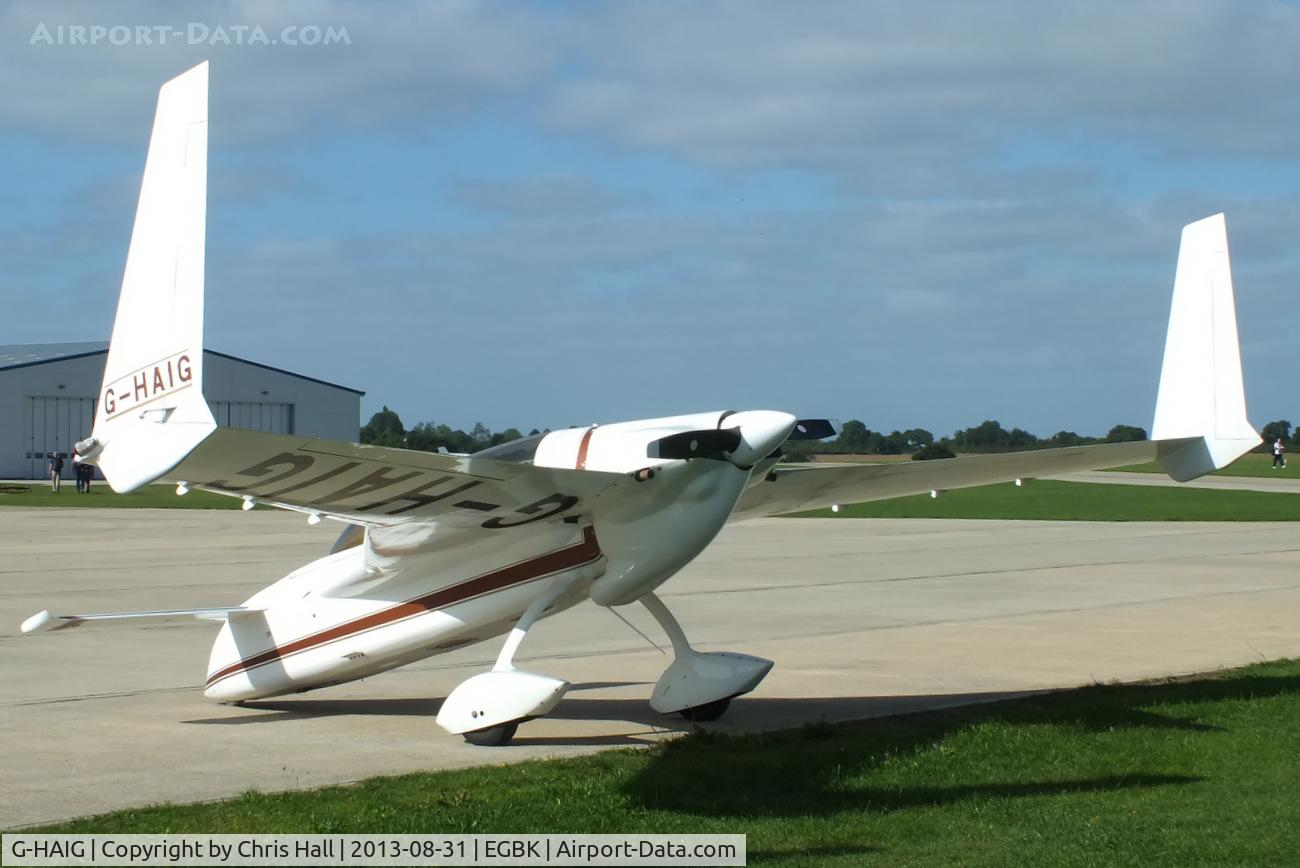 G-HAIG, 1989 Rutan Long-EZ C/N PFA 074A-11149, at the LAA Rally 2013, Sywell