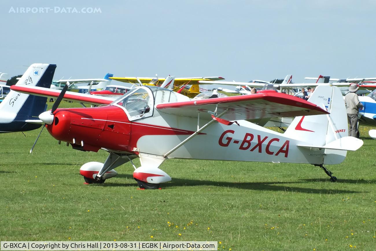 G-BXCA, 1997 Hapi Cygnet SF-2A C/N PFA 182-12921, at the LAA Rally 2013, Sywell