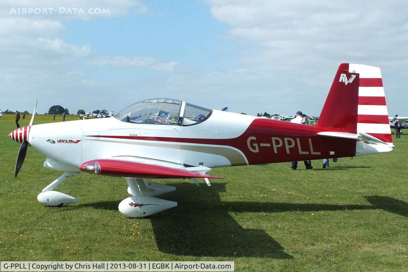 G-PPLL, 2007 Vans RV-7A C/N PFA 323-14240, at the LAA Rally 2013, Sywell