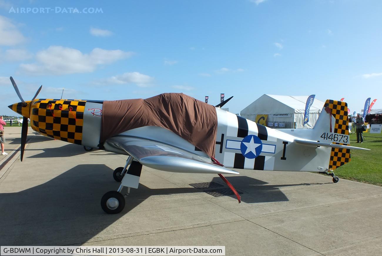 G-BDWM, 1990 Bonsall DB1 Mustang C/N PFA 073-10200, at the LAA Rally 2013, Sywell