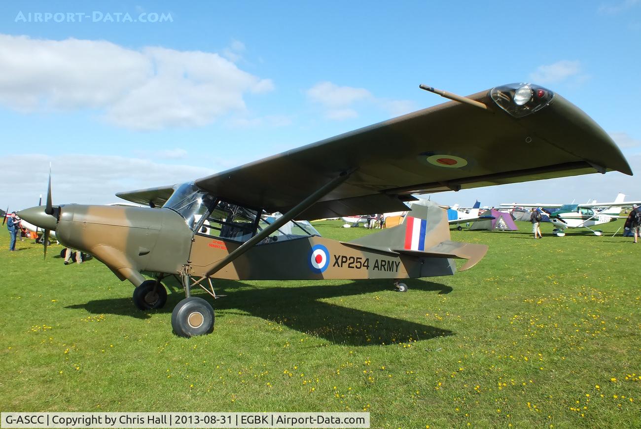 G-ASCC, 1962 Auster AOP.11 C/N B5/10/162, at the LAA Rally 2013, Sywell