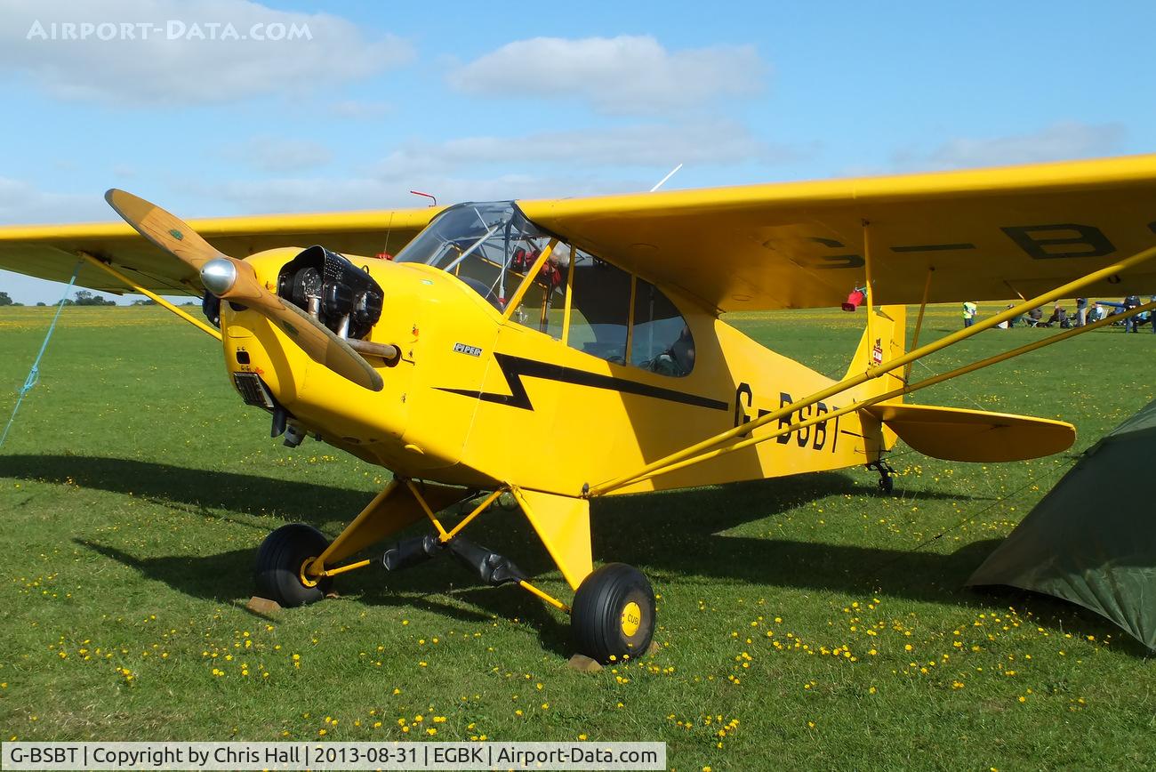 G-BSBT, 1946 Piper J3C-65 Cub Cub C/N 17712, at the LAA Rally 2013, Sywell