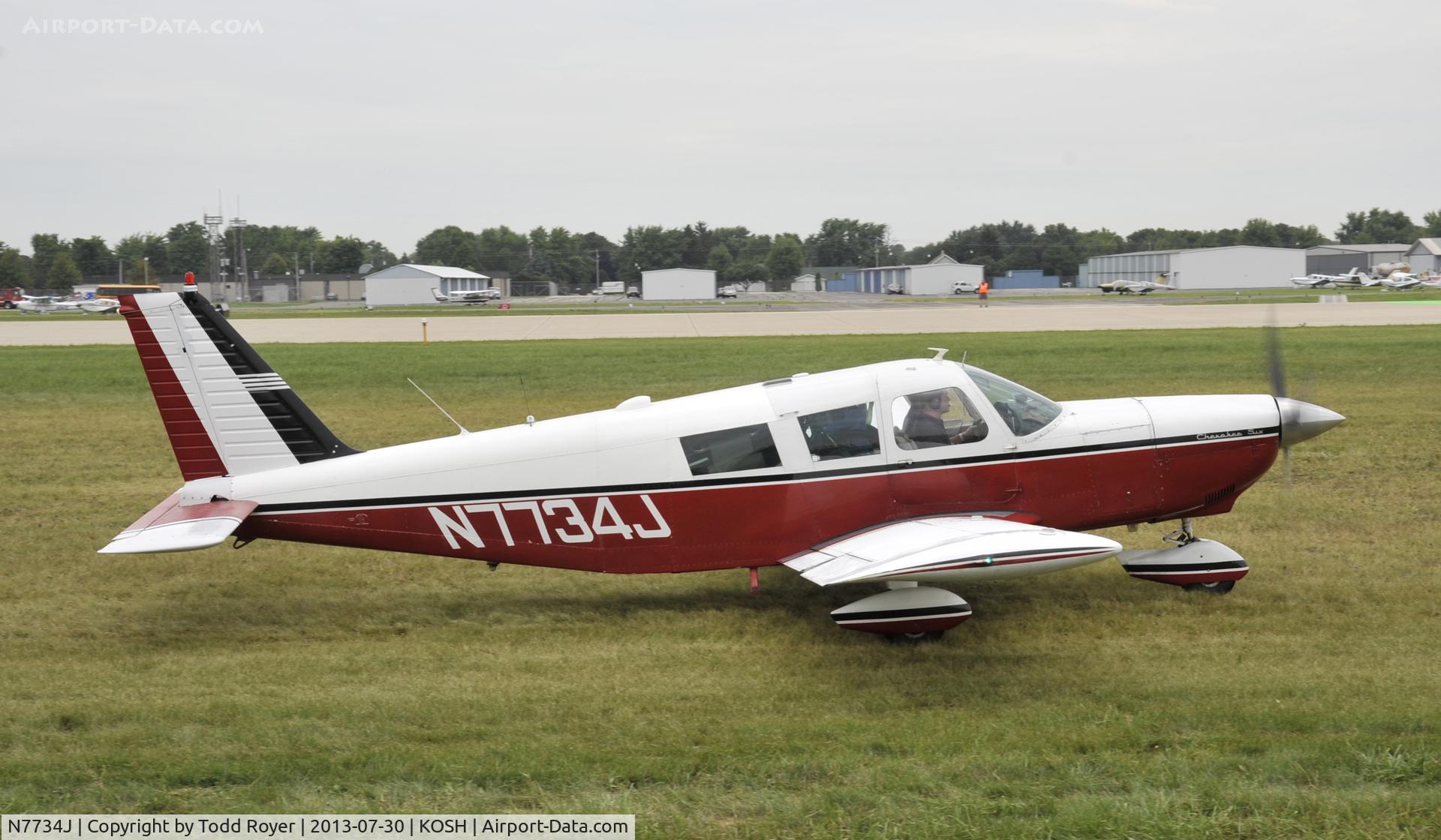 N7734J, 1969 Piper PA-32-260 Cherokee Six Cherokee Six C/N 32-1137, Airventure 2013