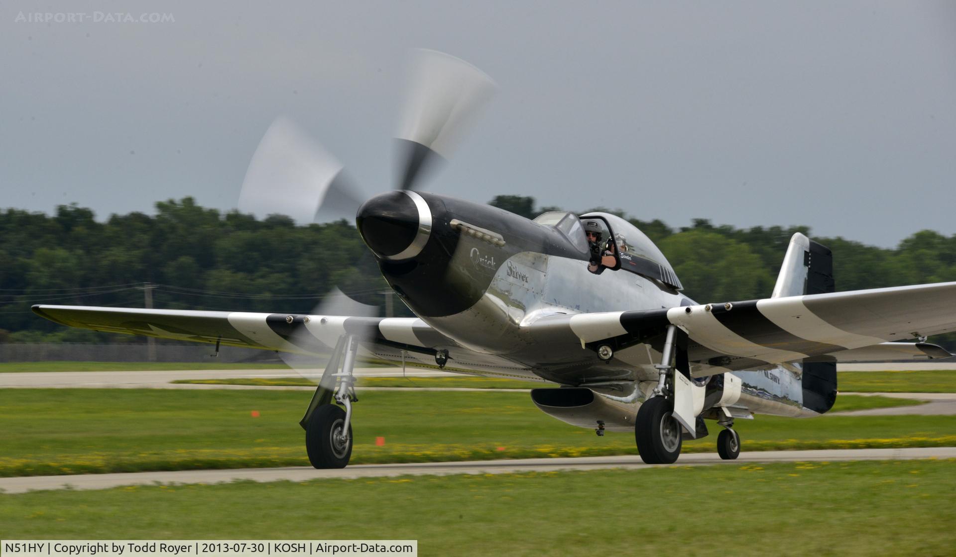 N51HY, 1944 North American P-51D Mustang C/N 124-48192, Airventure 2013