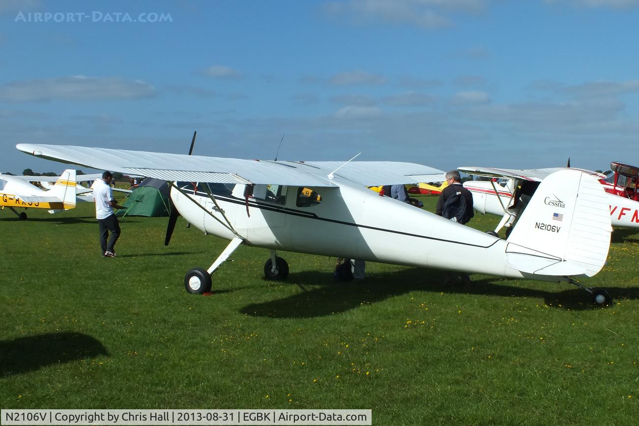 N2106V, 1948 Cessna 120 C/N 14627, at the LAA Rally 2013, Sywell
