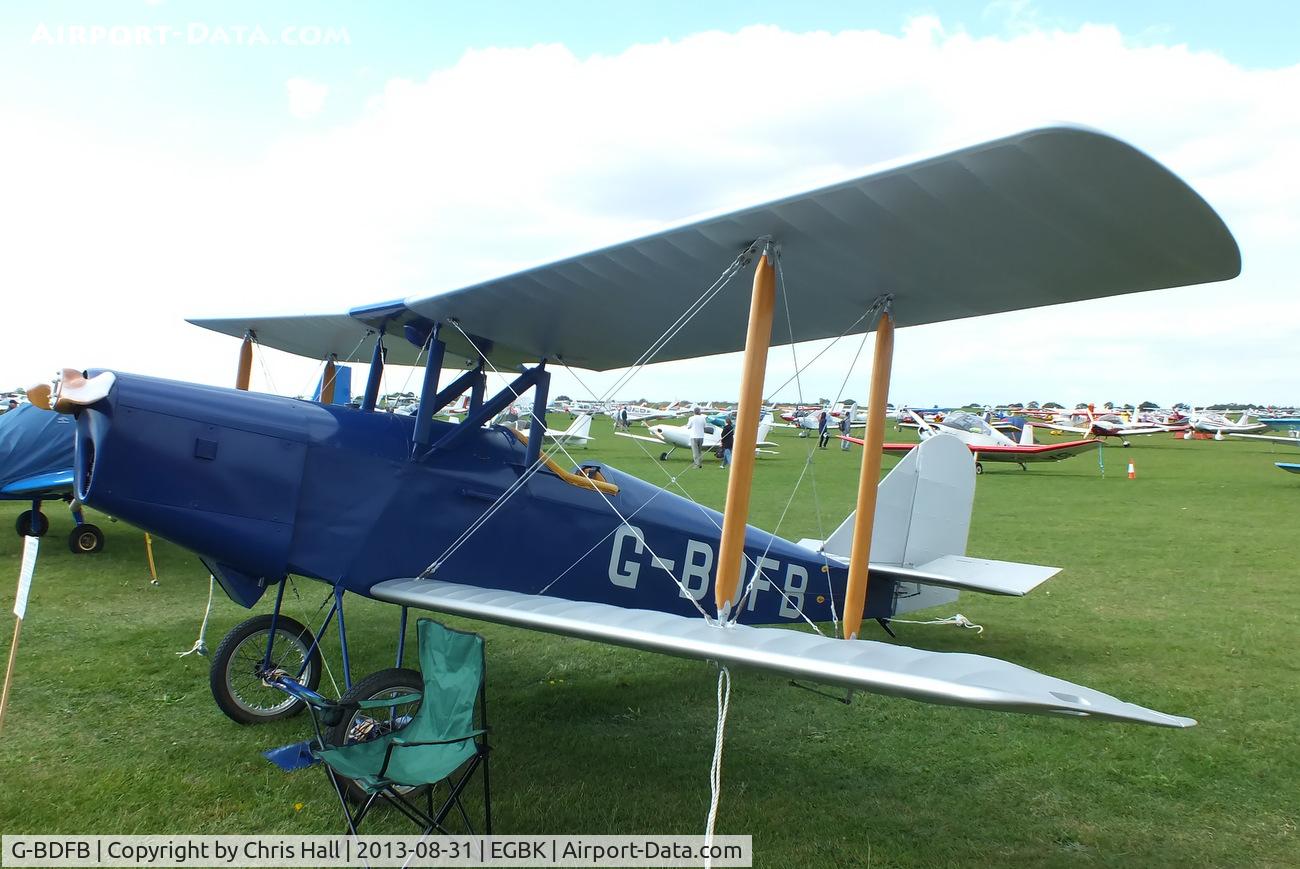 G-BDFB, 1991 Currie Wot C/N PFA 3008, at the LAA Rally 2013, Sywell
