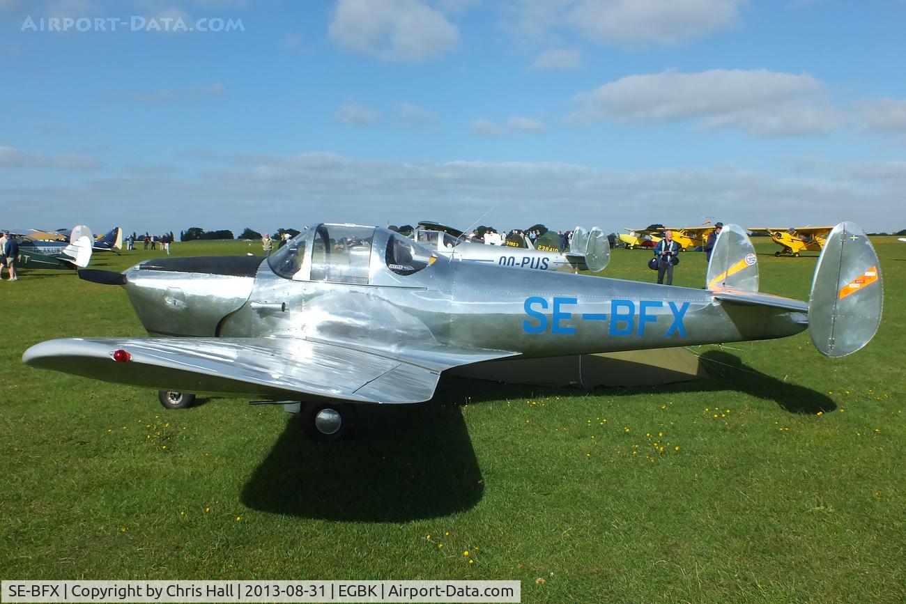 SE-BFX, 1947 Erco 415D Ercoupe C/N 4413, at the LAA Rally 2013, Sywell