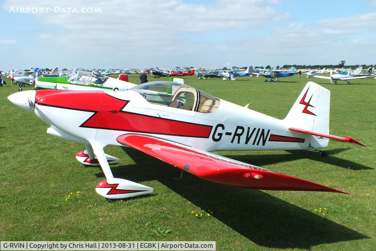 G-RVIN, 1999 Vans RV-6 C/N PFA 181-13236, at the LAA Rally 2013, Sywell