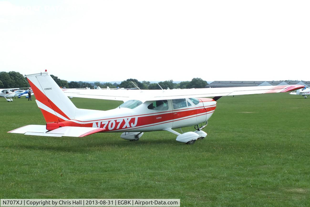 N707XJ, 1969 Cessna 177A Cardinal C/N 17701340, at the LAA Rally 2013, Sywell