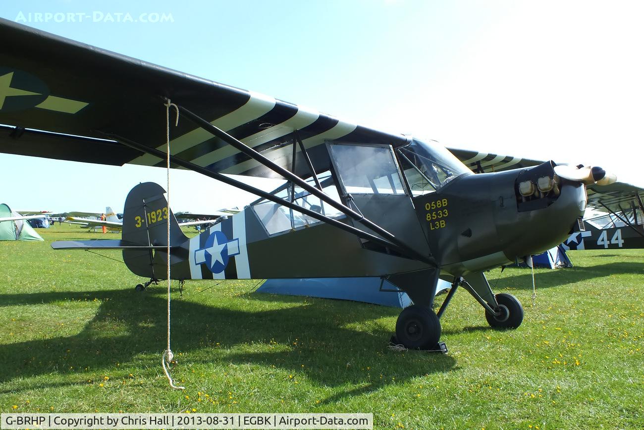 G-BRHP, 1942 Aeronca O-58B Defender C/N 058B-8533, at the LAA Rally 2013, Sywell