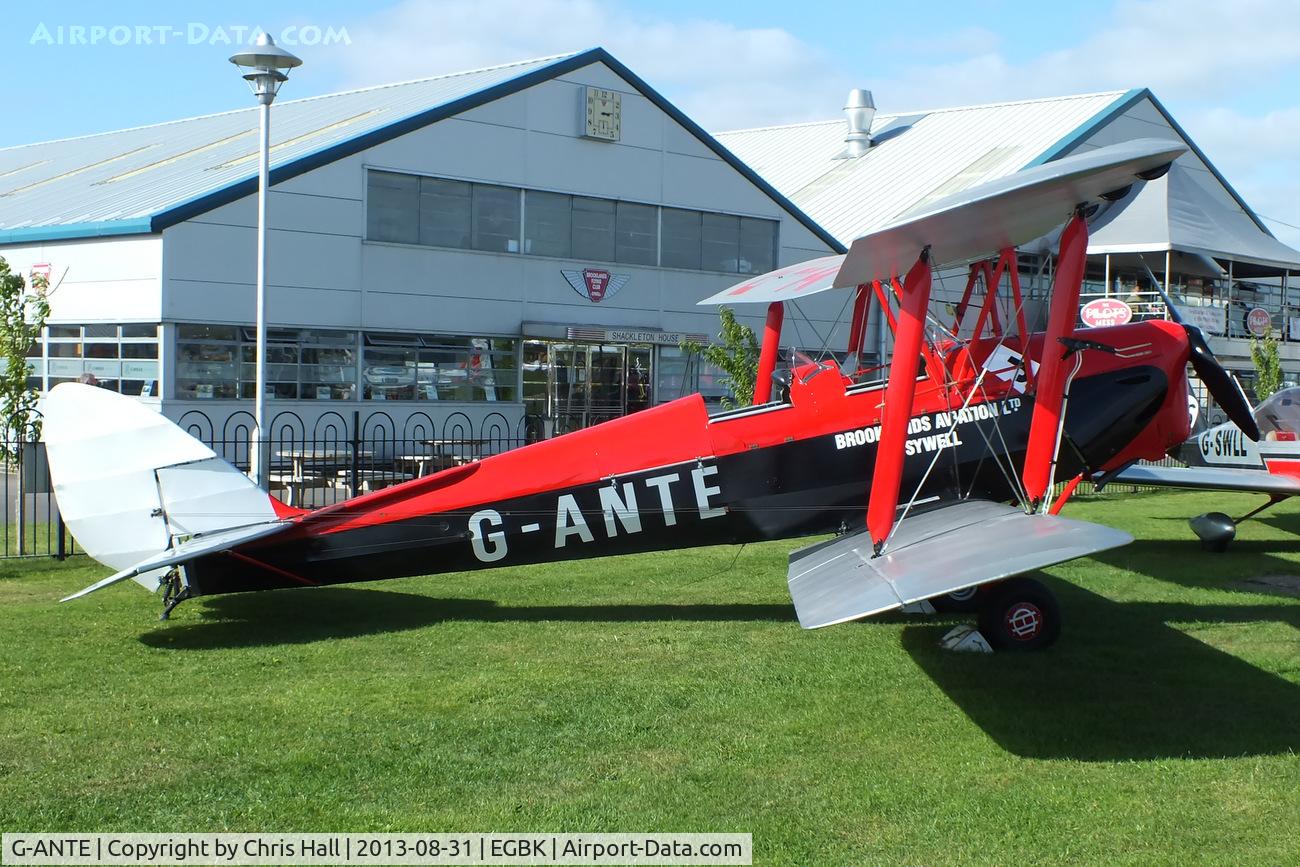 G-ANTE, 1941 De Havilland DH-82A Tiger Moth II C/N 84891, at the LAA Rally 2013, Sywell