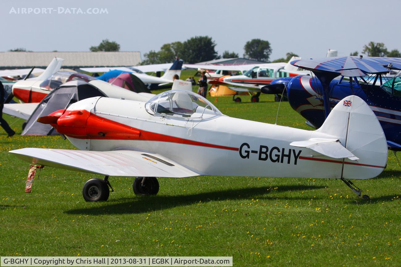 G-BGHY, 1986 Taylor Monoplane C/N PFA 1455, at the LAA Rally 2013, Sywell