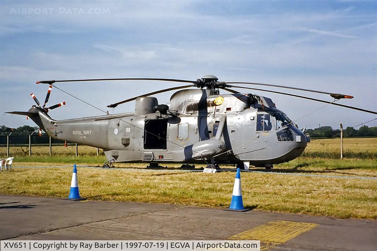 XV651, Westland Sea King HU.5 C/N WA639, Westland WS.61 HU.5 Sea King [WA639] (Royal Navy) RAF Fairford~G 19/07/1997