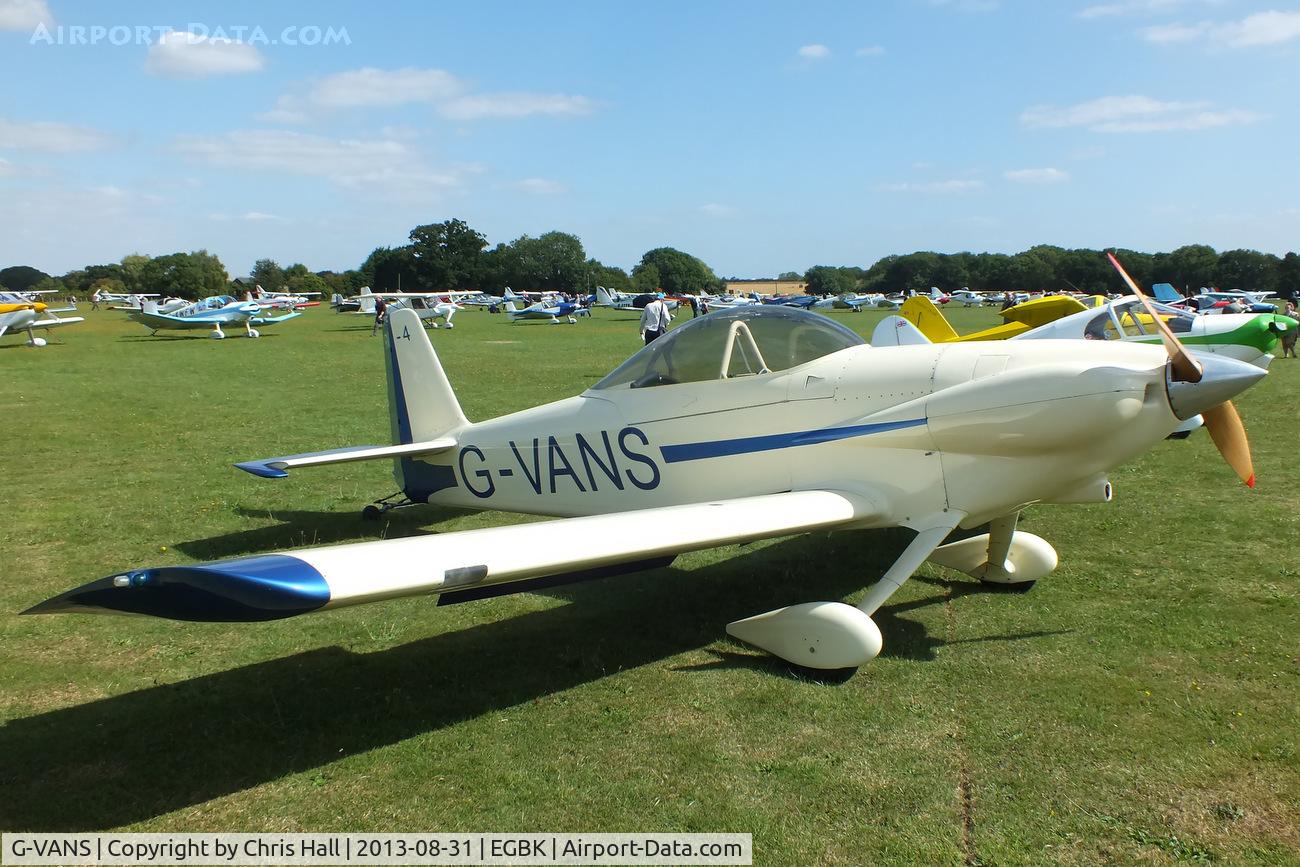 G-VANS, 1987 Vans RV-4 C/N 355, at the LAA Rally 2013, Sywell