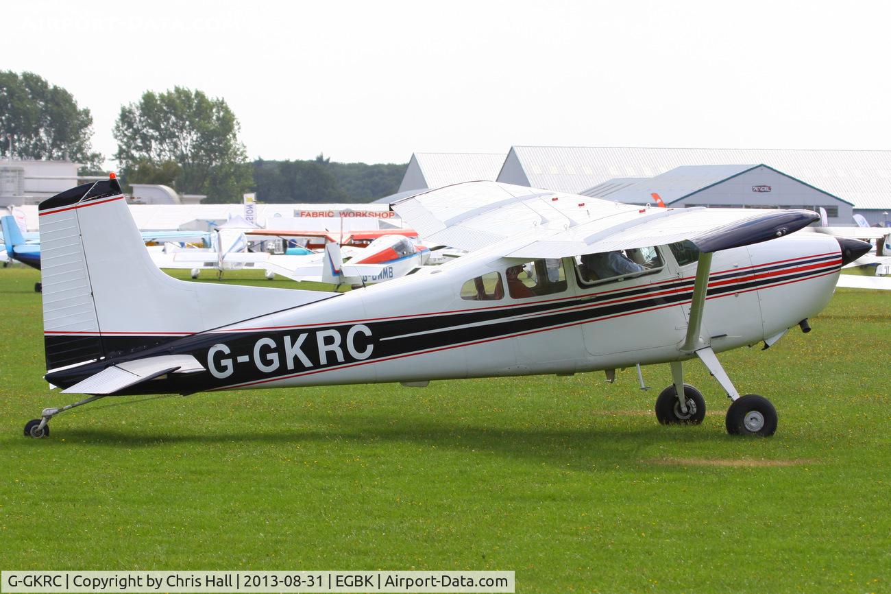 G-GKRC, 1976 Cessna 180K Skywagon C/N 18052799, at the LAA Rally 2013, Sywell