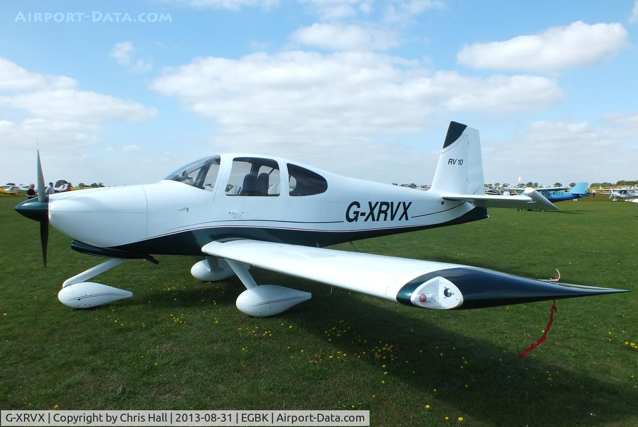 G-XRVX, 2006 Van's RV-10 C/N PFA 339-14592, at the LAA Rally 2013, Sywell