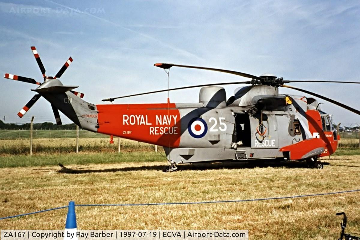 ZA167, 1982 Westland Sea King HU.5 C/N WA900, Westland WS.61 HU.5 SAR Sea King [WA900] (Royal Navy) RAF Fairford~G 19/07/1997