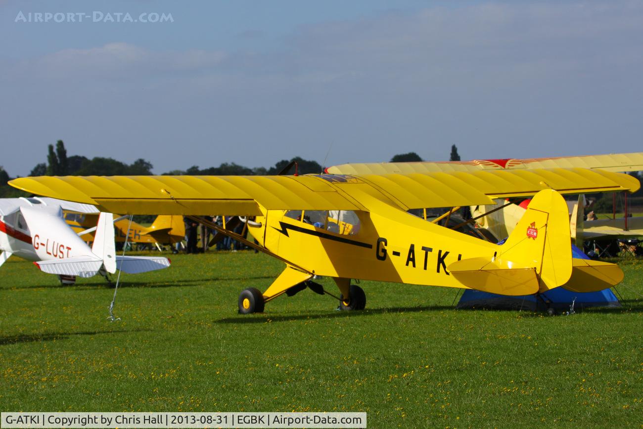 G-ATKI, 1946 Piper J3C-65 Cub Cub C/N 17545, at the LAA Rally 2013, Sywell