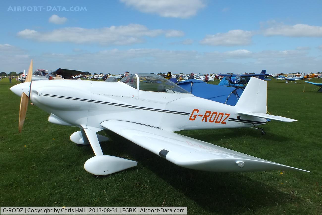 G-RODZ, 2004 Vans RV-3 C/N 10622, at the LAA Rally 2013, Sywell