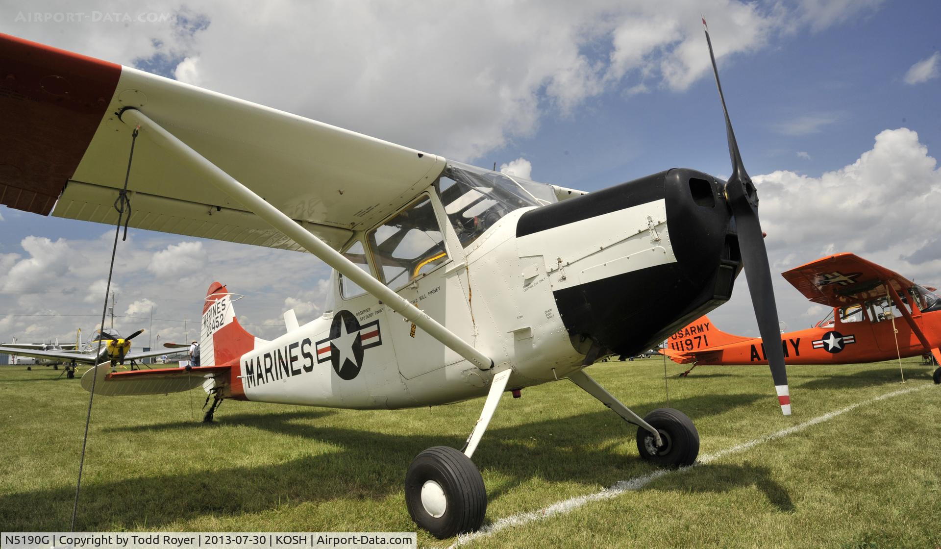 N5190G, 1951 Cessna 305A C/N 22452, Airventure 2013