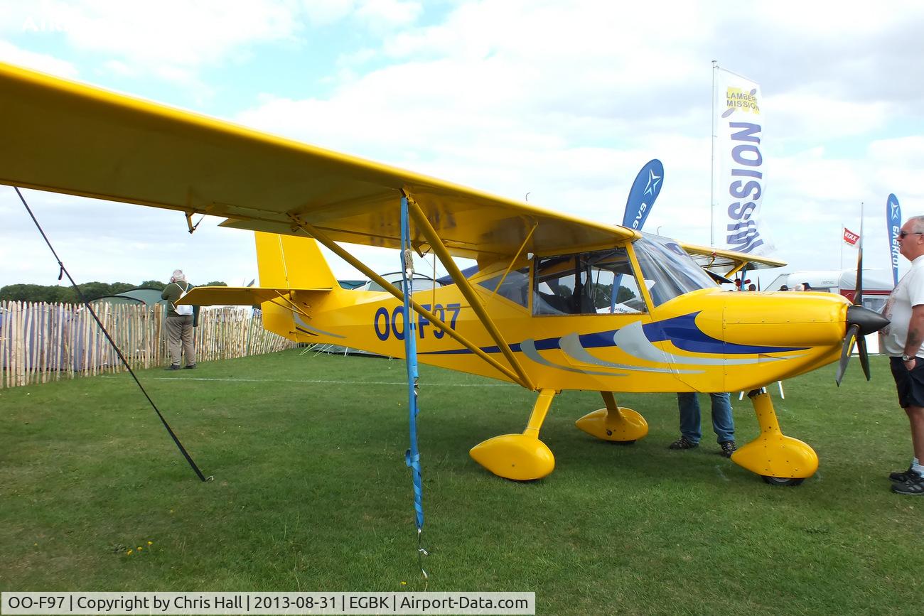 OO-F97, 2008 Lambert Mission M106 C/N 0003, at the LAA Rally 2013, Sywell