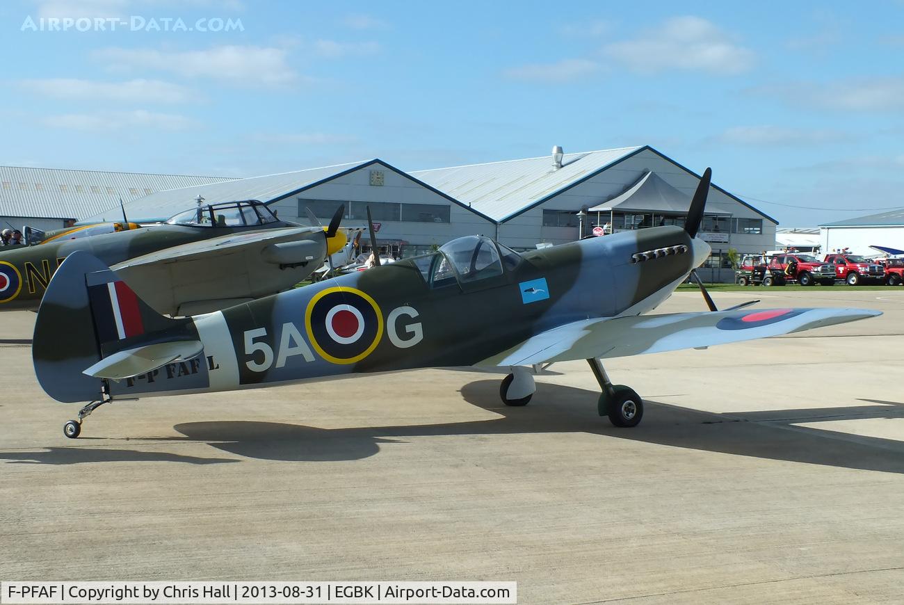 F-PFAF, Supermarine Aircraft Spitfire Mk.26B C/N 80, at the LAA Rally 2013, Sywell