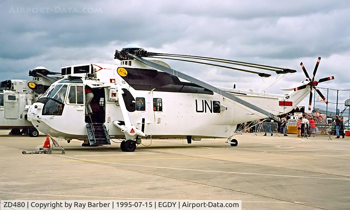 ZD480, 1984 Westland Sea King HC.4 C/N WA935, Westland WS.61 HC.4 Sea King [WA935] (Royal Navy) RNAS Yeovilton~G 15/07/1995