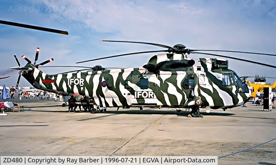 ZD480, 1984 Westland Sea King HC.4 C/N WA935, Westland WS.61 HC.4 Sea King [WA935] (Royal Navy) RAF Fairford~G 21/07/1996