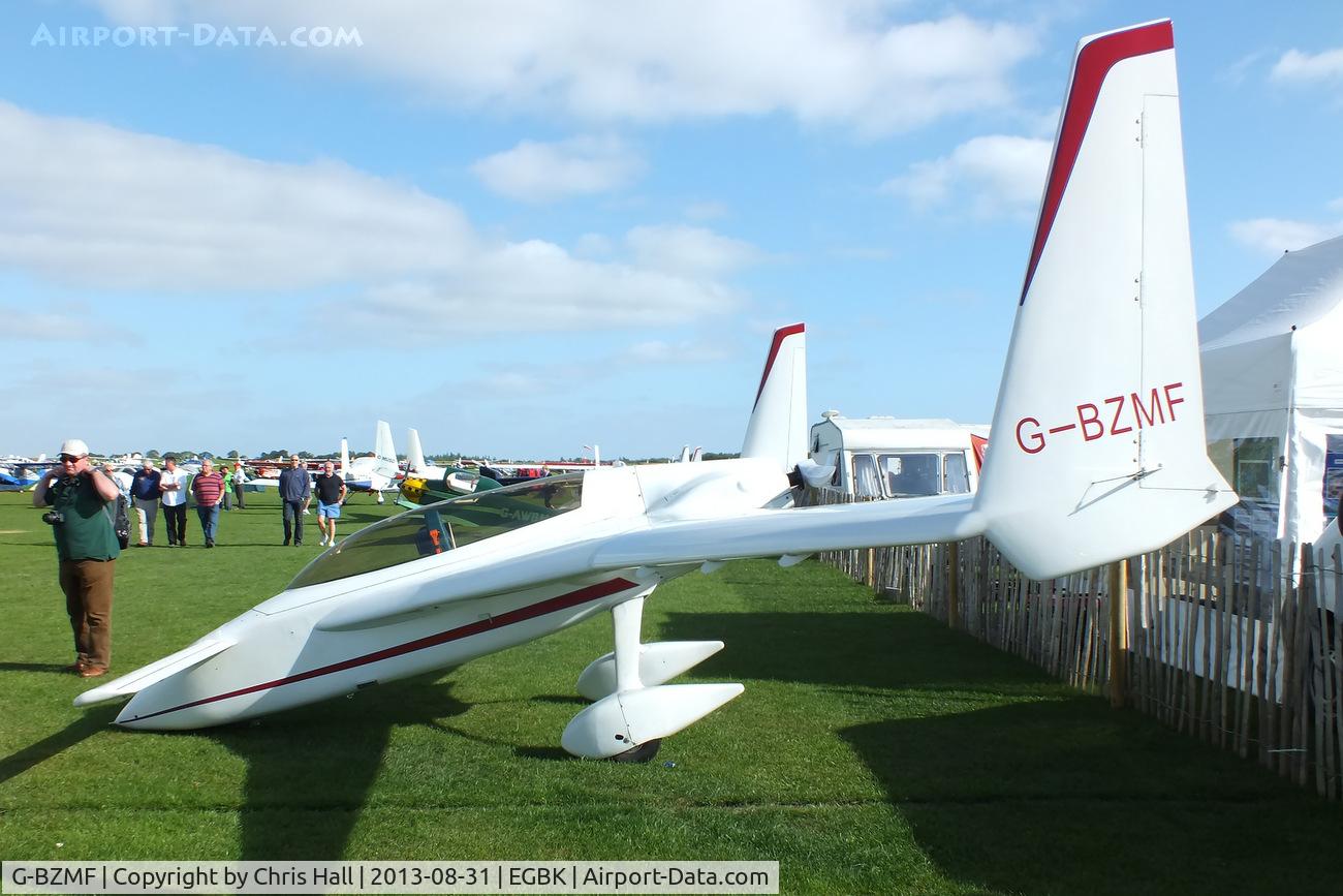G-BZMF, 2002 Rutan Long-EZ C/N PFA 074A-10698, at the LAA Rally 2013, Sywell