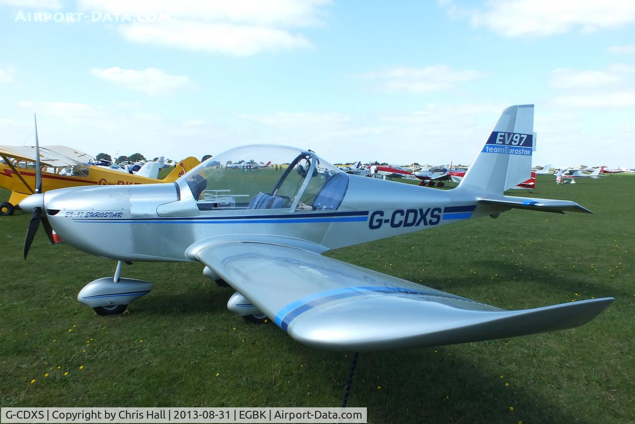 G-CDXS, 2006 Cosmik EV-97 TeamEurostar UK C/N 2627, at the LAA Rally 2013, Sywell