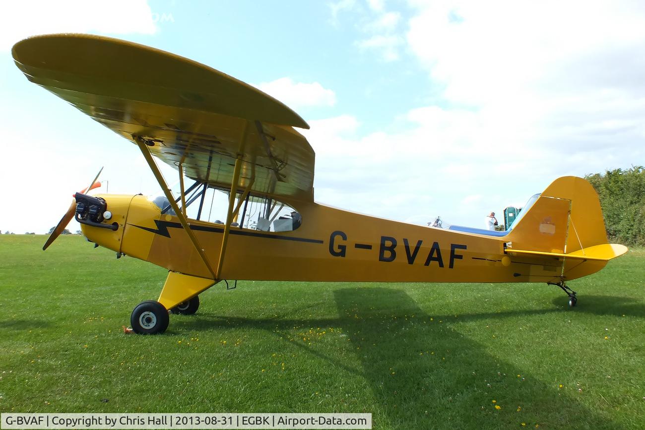 G-BVAF, 1940 Piper J3C-65 Cub Cub C/N 4645, at the LAA Rally 2013, Sywell
