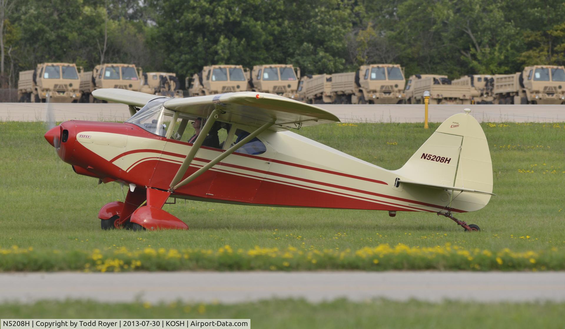 N5208H, 1949 Piper PA-16 Clipper C/N 16-10, Airventure 2013