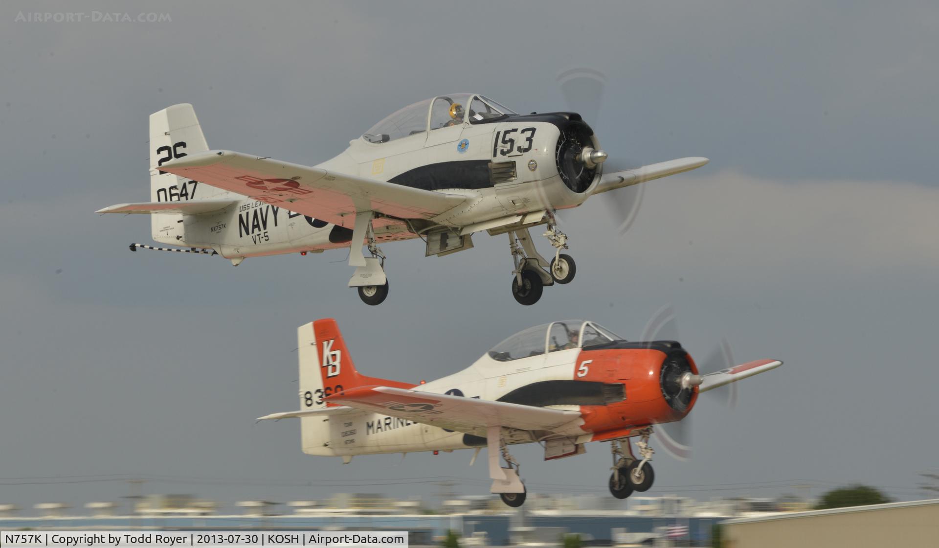 N757K, 1954 North American T-28C Trojan C/N 226-224 (140647), Airventure 2013