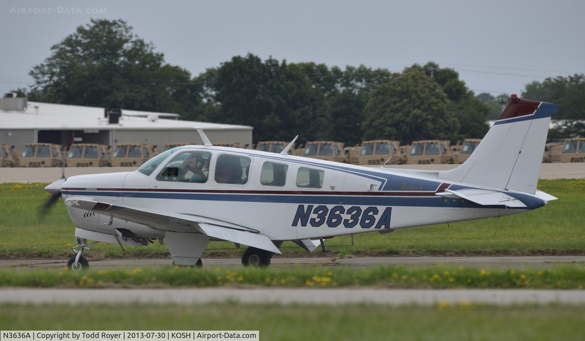 N3636A, 1978 Beech A36 Bonanza 36 C/N E-1399, Airventure 2013