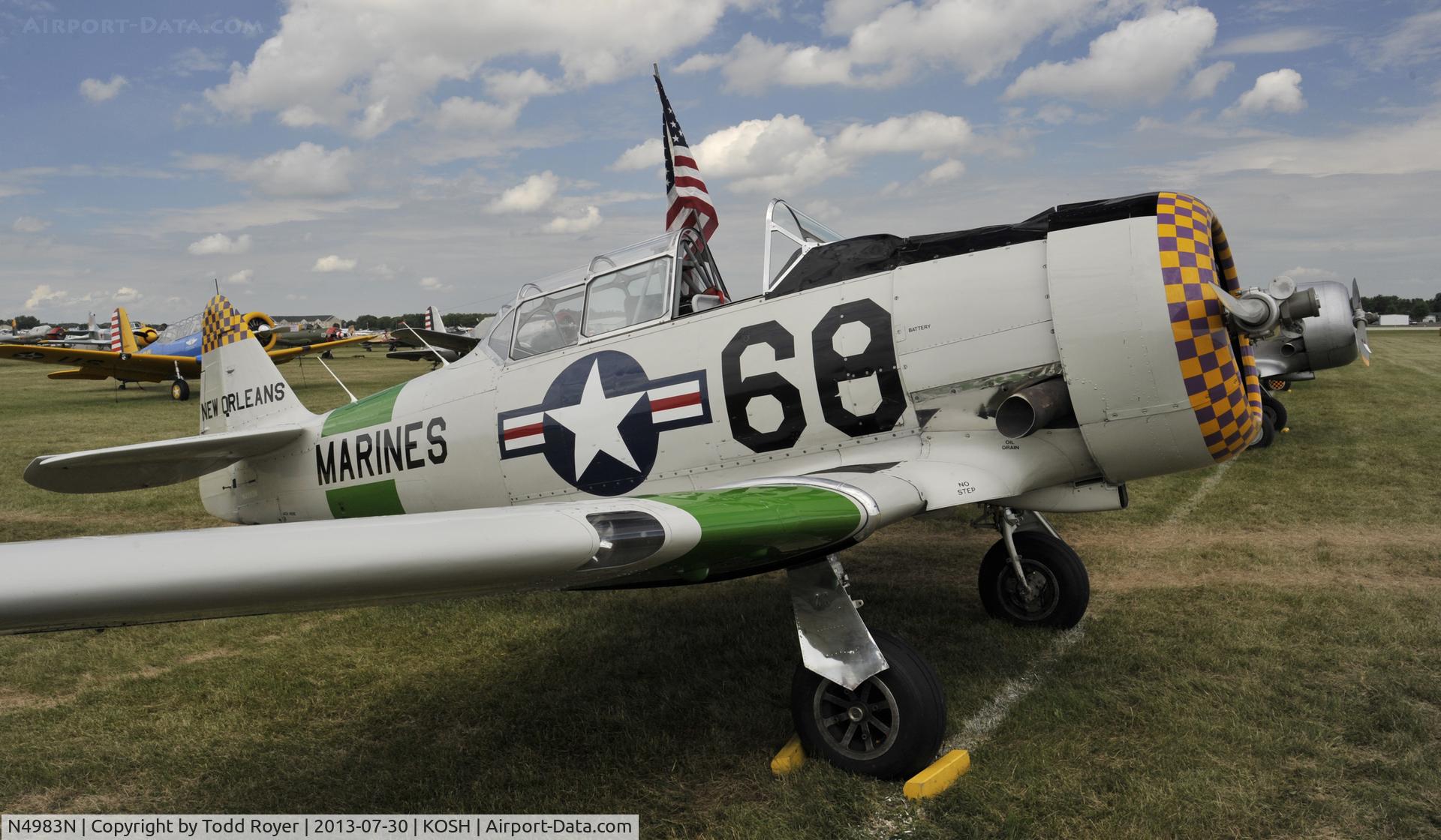 N4983N, 1957 North American AT-6D Texan C/N 121-42175 (44-81453), Airventure 2013