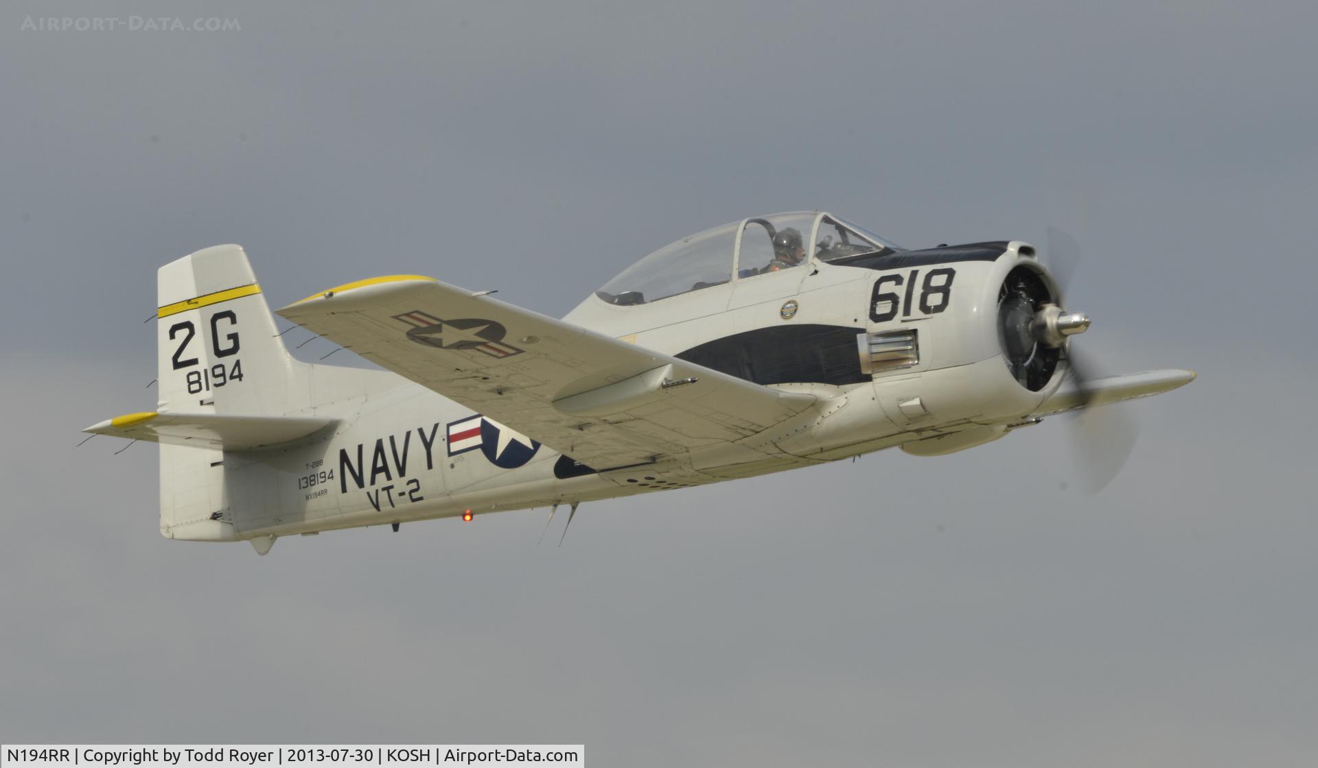 N194RR, North American T-28B Trojan C/N 200-265 (138194), Airventure 2013