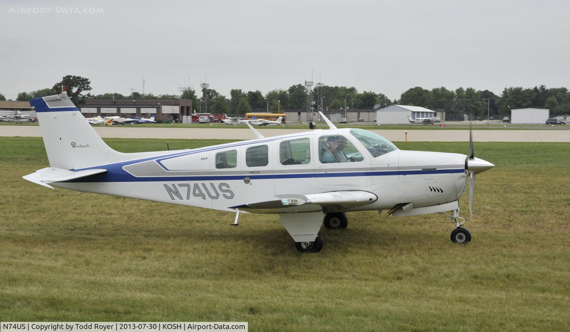 N74US, 1974 Beech A36 Bonanza 36 C/N E-574, Airventure 2013
