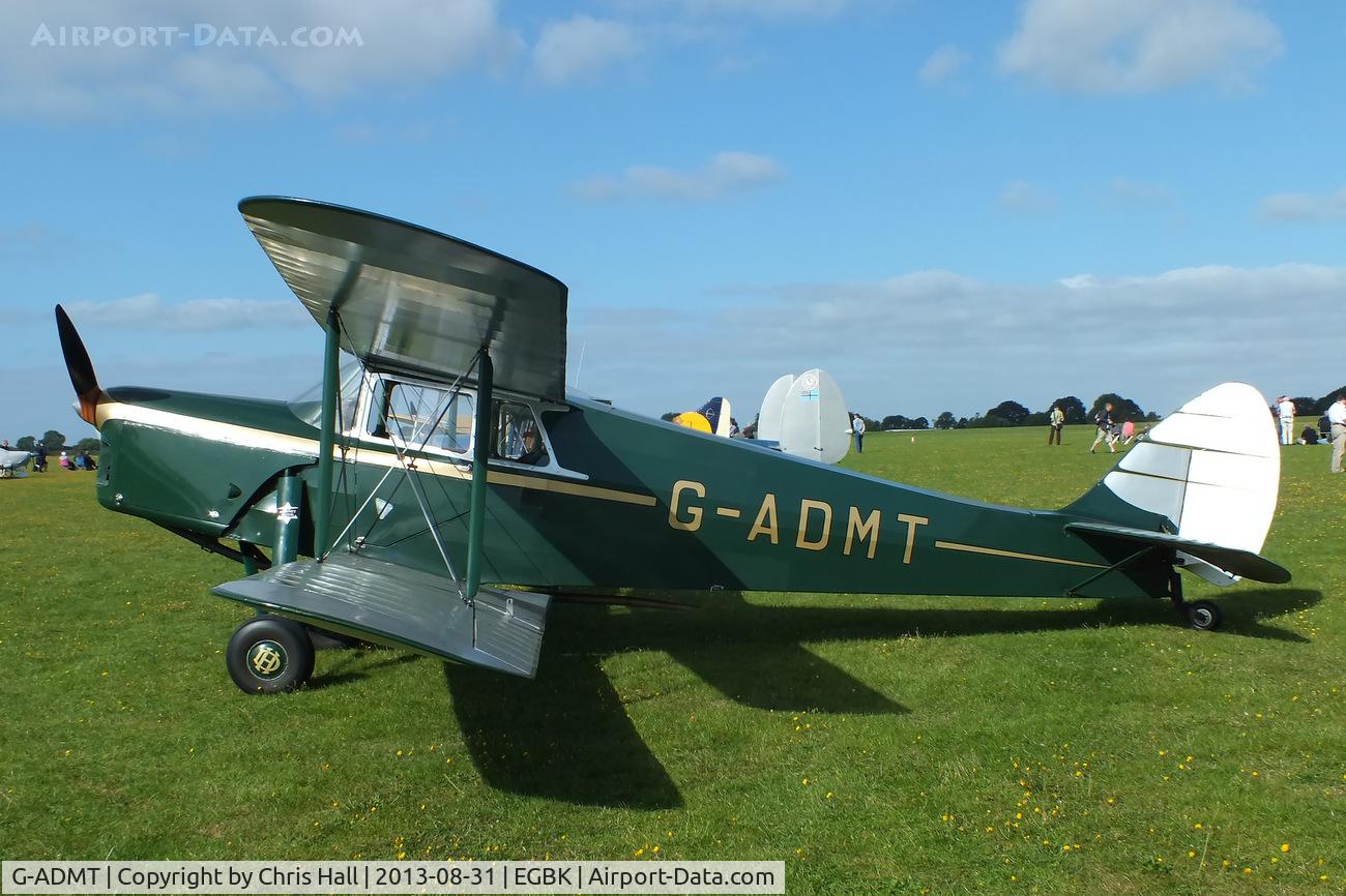 G-ADMT, 1936 De Havilland DH.87B Hornet Moth C/N 8093, at the LAA Rally 2013, Sywell