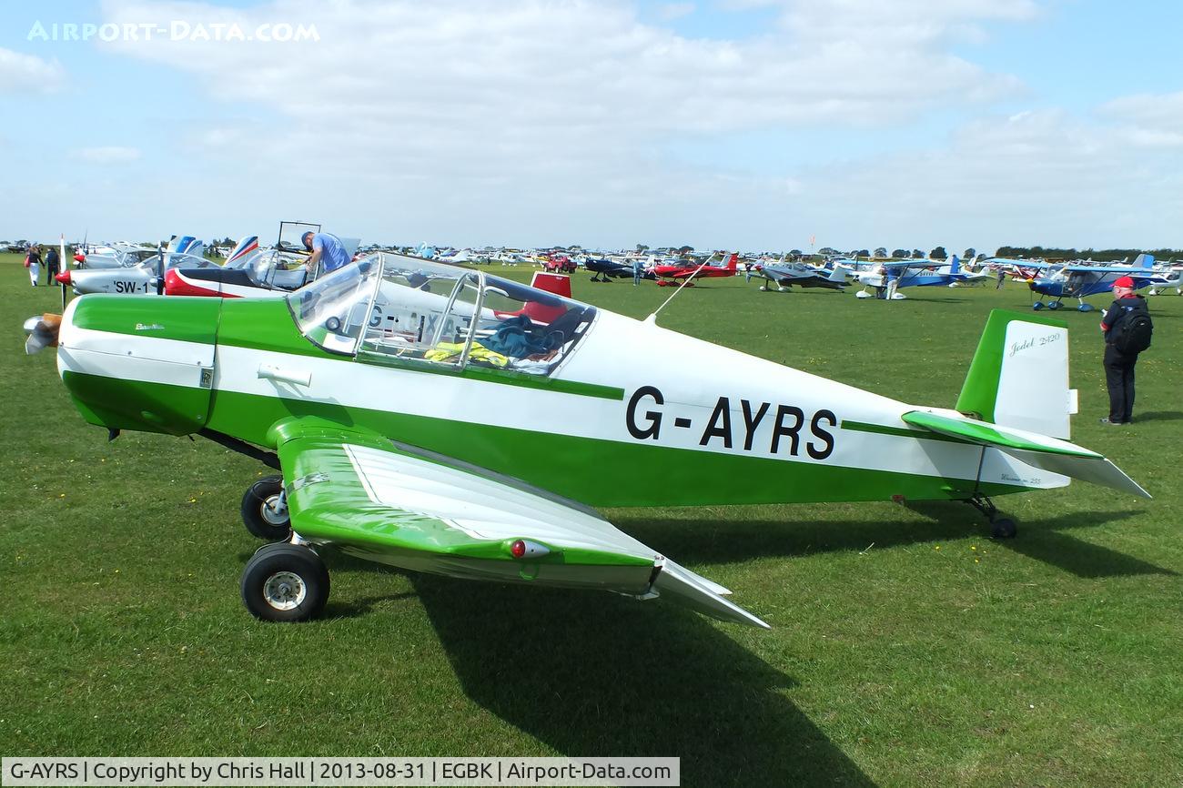 G-AYRS, 1964 Wassmer (Jodel) D-120 Paris-Nice C/N 255, at the LAA Rally 2013, Sywell