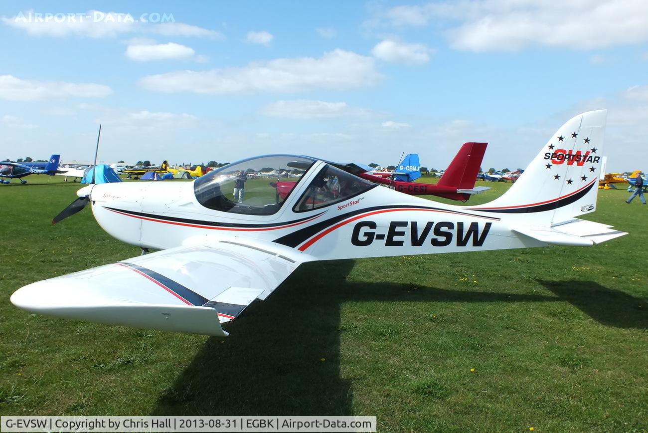 G-EVSW, 2012 Evektor-Aerotechnik Sportstar C/N LAA 315C-15105, at the LAA Rally 2013, Sywell