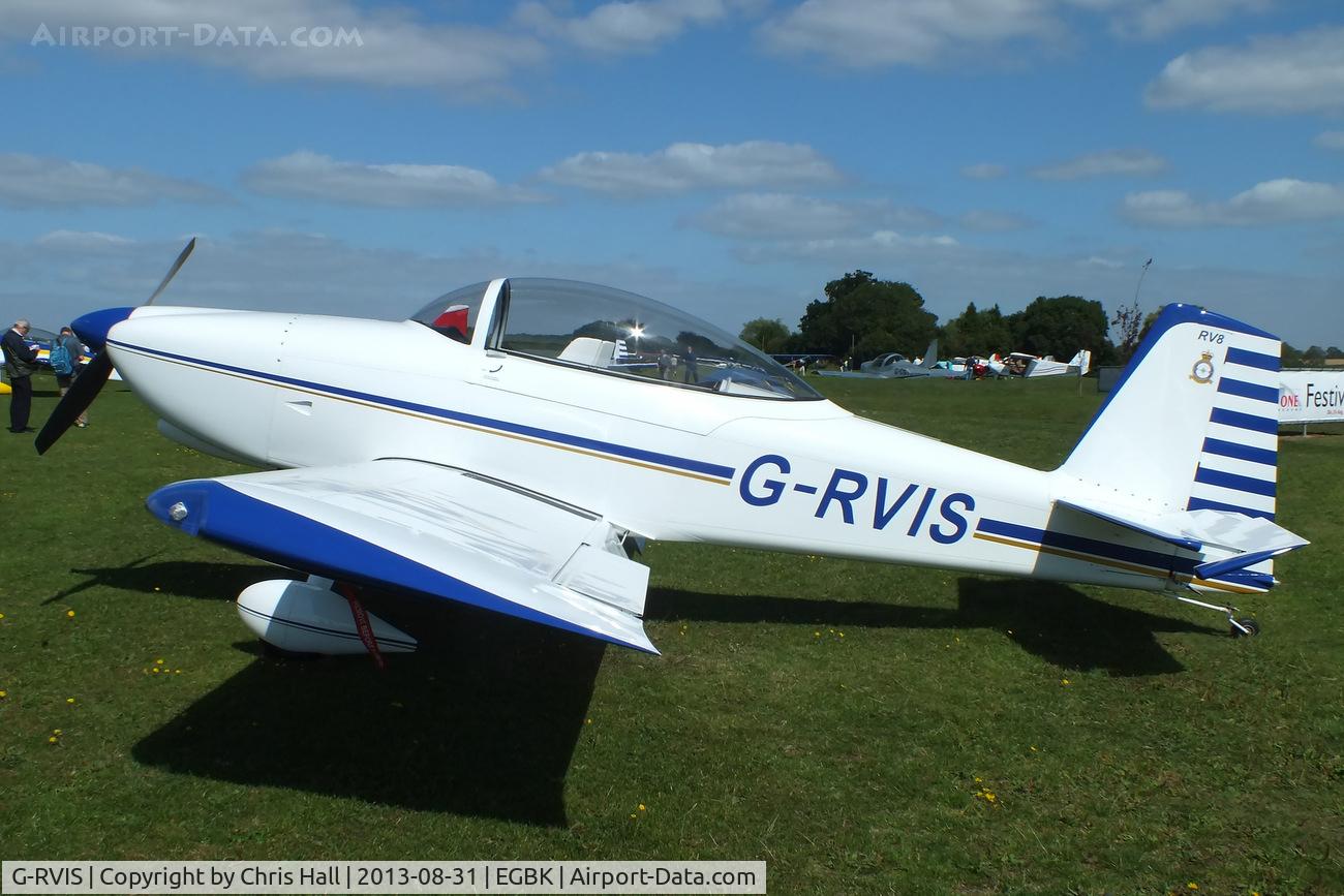 G-RVIS, 2003 Vans RV-8 C/N PFA 303-14031, at the LAA Rally 2013, Sywell