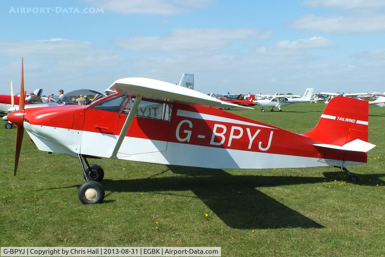 G-BPYJ, 1990 Wittman W-8 Tailwind C/N PFA 031-11028, at the LAA Rally 2013, Sywell
